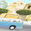 The Blue Bus and the Painted Ladies