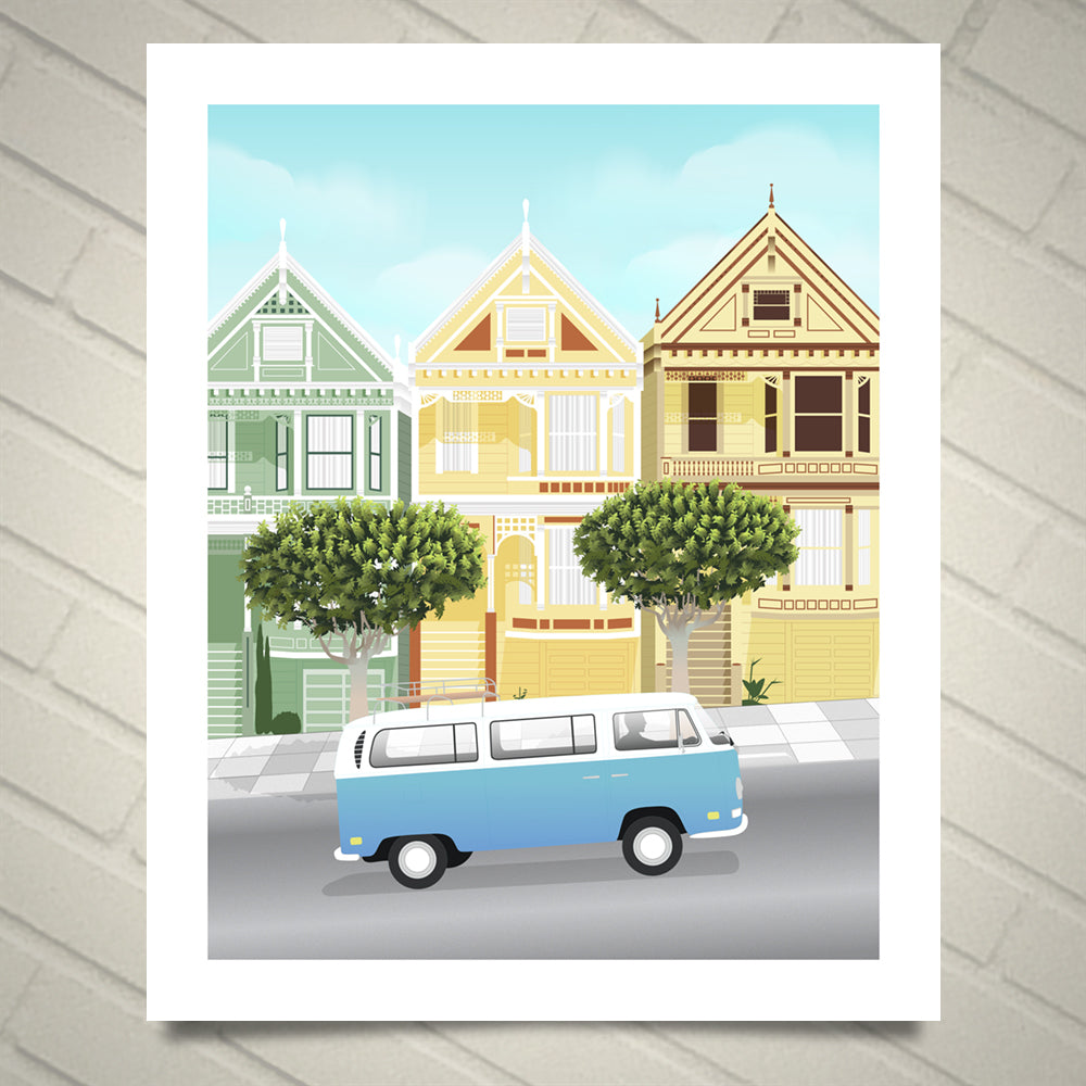 The Blue Bus and the Painted Ladies
